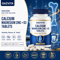 Comprimés de suppléments OAZVITA OEM Calcium Magnésium Zinc + Vitamine D3 pour des os et des dents sains