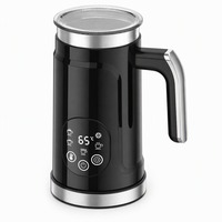 Mousseur à lait électrique 5-en-1 pour boissons chaudes et froides, 300 ml, 500 W, boîtier en plastique, usage domestique