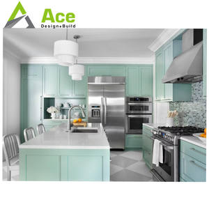 אירופאי סגנון מותאם אישית מוצק עץ ארונות בית ריהוט מטבח ארון - Product Image 3