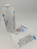 Botella Personalizada de Batido de Leche, Etiqueta Termorretráctil, Rollo de Película de Pvc, Envoltura de Manga, Etiqueta