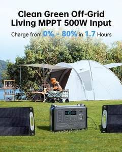 Station d'alimentation Lifepo4 300W 500W 600W 1000W 1200W, station d'alimentation portable, Powerbank, camping, maison - Product Image 6