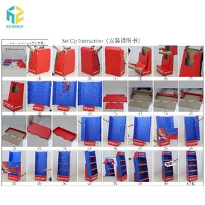 Tùy chỉnh gấp bưu thiếp hiển thị các tông Kệ POS hiển thị sàn đứng cho sách - Product Image 6