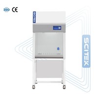 Cabina de seguridad biológica SCITEK Clase I, acero inoxidable 304, superficie de trabajo de 750 mm, controlador por microprocesador para laboratorio