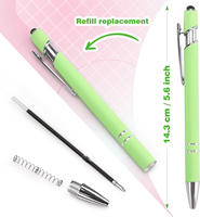 Nouveau design personnalisé de stylo à bille Bic en métal à encre noire de 1.0mm avec écran tactile