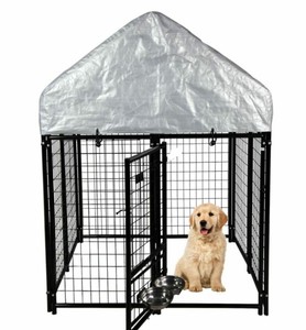 Enclos pour chien de grande taille 8x4x6 pieds, enclos pour chien, cage pour chien, métal galvanisé soudé avec couverture imperméable résistante aux UV - Product Image 3