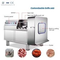 Machine à découper la viande congelée à haute efficacité, équipement automatique de découpe en cubes de viande pour l'usine de saucisses, la cuisine centrale