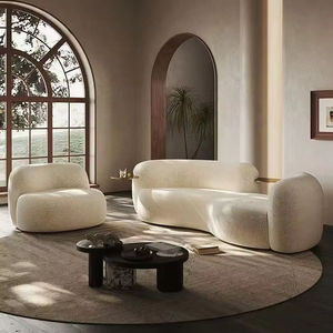 Morden ensemble de meubles de maison modulaires personnalisés canapé <span class=keywords><strong>intérieur</strong></span> doux lin cuir velours tissu canapés de salon - Product Image 1