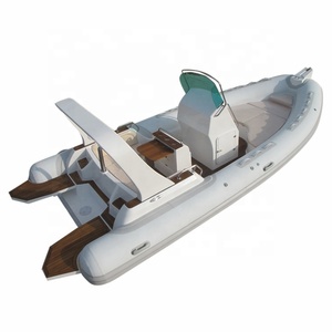 Yate Inflable Orca Hypalon de 22 pies con Casco de Fibra de Vidrio 680 para Diversión Familiar - Product Image 2
