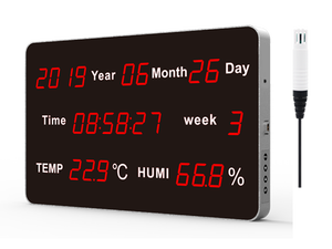 Termômetro digital, fábrica, armazém, workshop, armazenamento, higrômetro, display de led, higrômetro, termômetro visual de longa distância - Product Image 3