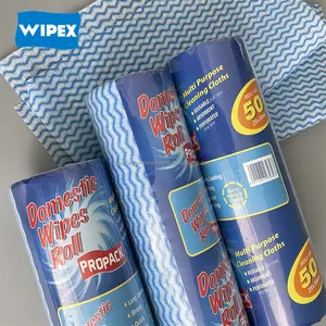 50pcs Multi Purpose Cleaning Cloths Reusable Domestic Wipes Roll Disposable Kitchen Wipes