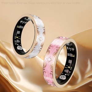 Nouvelle bague connectée V10 en émail coloré pour le suivi de la forme physique, du sommeil et de la santé, avec podomètre et moniteur HRV, compatible avec les applications Android et iOS, pour femmes et hommes - Product Image 1