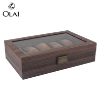 Olai Stock Vintage Version Boîte Cadeau Boîte De Rangement Spot Bureau PU boîte Montre Bracelet Bijoux Collection Cas