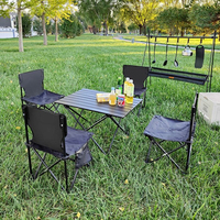 Table de camping pliante en acier au carbone personnalisée pour fêtes en plein air, festivals, pique-niques, barbecues, mobilier de repas portable