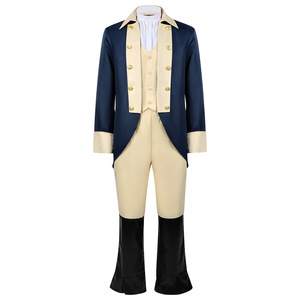 <span class=keywords><strong>Disfraz</strong></span> de Cosplay del Presidente Estadounidense George Washington para el Musical Hamilton, Uniforme <span class=keywords><strong>Militar</strong></span> Vintage, Trajes para Hombre - Product Image 2