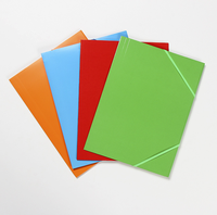 Carpeta de archivos de papel de impresión personalizada de tamaño A4 para la escuela, papelería de oficina, cierre de cuerda elástica, carpeta de archivos de documentos