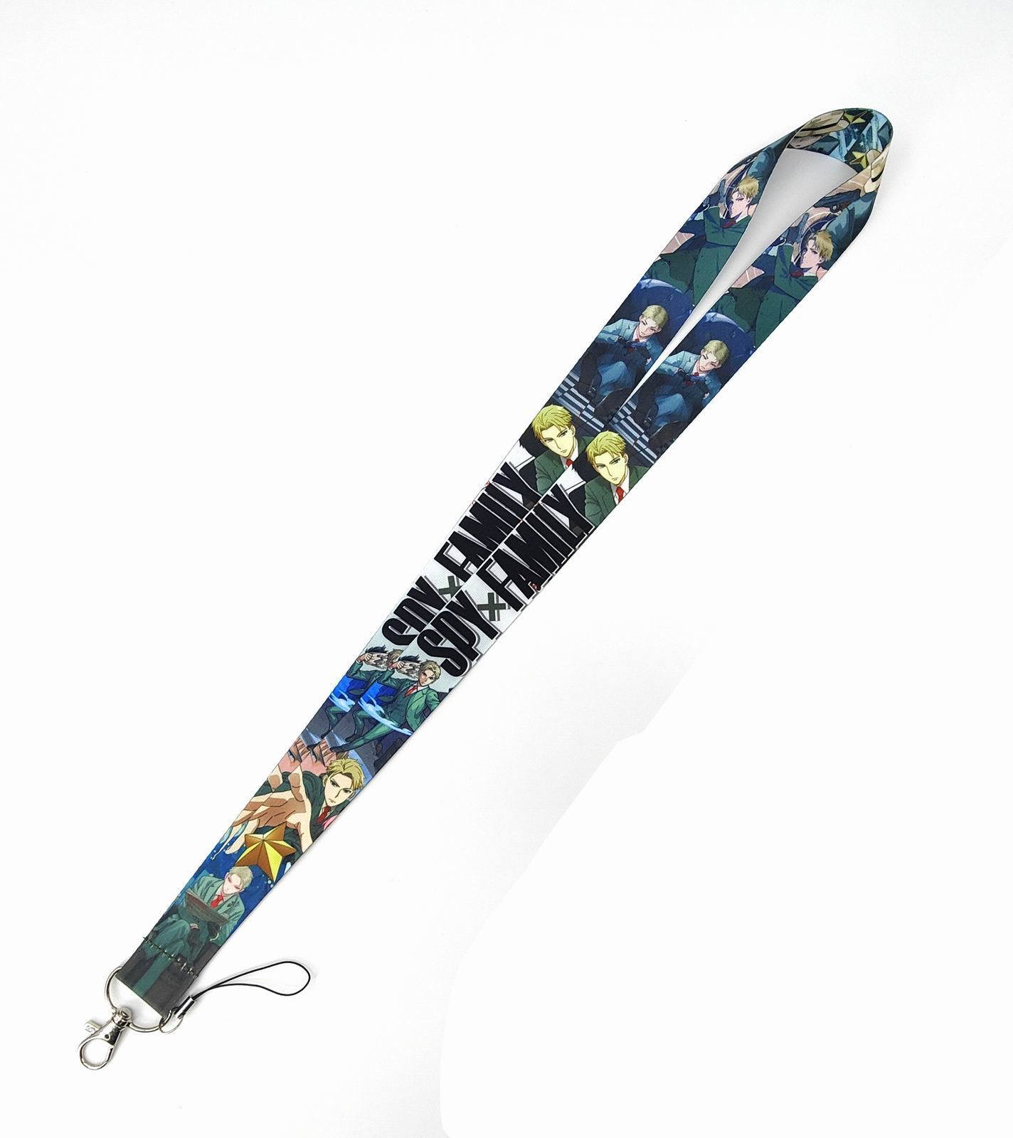 Phone Accessories Lanyard Lovely Cartoon Spy Lanyards Wholesale High Quality Printing Neck Strap Family Lanyard Custom Logo Image 3