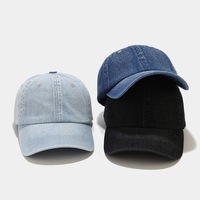 Gorras de Béisbol Ajustables Unisex Estilo Deportivo, Gorra de Mezclilla Desestructurada Personalizable