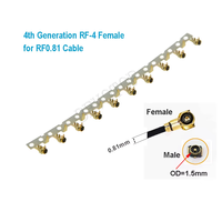 10 Conectores Hembra UFL, U.FL RF RF-1/MHF-3/MHF-4, Conector SMT, Base de Antena WiFi, Terminal de Placa de Antena Coaxial RF para PCB