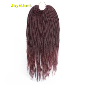 Synthetic <strong>Senegalese</strong> <strong>Twist</strong> Crochet Braiding <strong>Braids</strong> <strong>2X</strong> Short 350 Color 30 Roots/Pack African Colorful Braiding Hair Extensions - Product Image 2