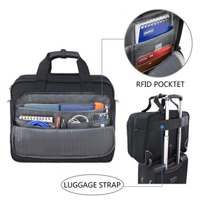 Sac à roulettes pour ordinateur portable de 17,3 pouces, sac de voyage imperméable pour ordinateur portable, sac à roulettes pour ordinateur portable avec poches RFID pour les voyages - Product Image 4