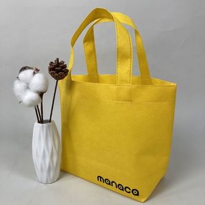 Bolsa de compras Rpet con asas dobles, máquina de bolsas no tejidas, fabricación Manual de bolsas metálicas, bolsas de mano no tejidas - Product Image 3