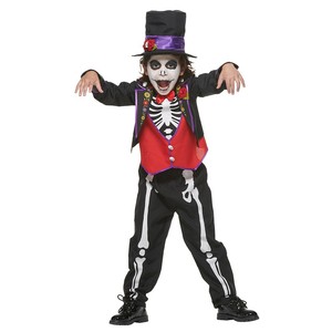 Costume d'Halloween squelette pour enfants unisexe, tenue de fête printemps 2024 FT20152OS - Product Image 4