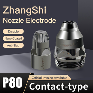 Ban đầu zhangshi ZSP-80A làm mát bằng không khí Plasma cắt ngọn đuốc phần P80 liên hệ với vòi phun cho lgk100 cắt 100 sắt phế liệu cắt tip - Product Image 4