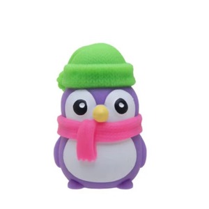 Christmas Scarf <b>Hat</b> Penguin Squeeze Toy Penguin Squishy Toy Slow Rebound Solid Squish Sensory Stress Relief Fidget Novelty Desk - Product Image 3