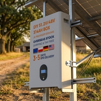 Kit de stockage d'énergie 15 kWh, batterie 48V, kit BMS intelligent JK, solaire hors réseau, boîtier de batterie DIY, cellules LifePO4 314Ah, empilables, stock EU