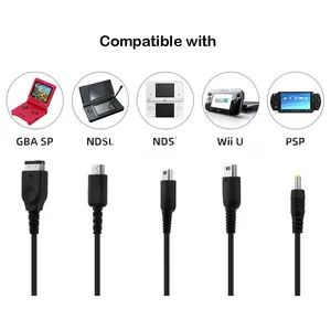 Cable de Carga para NDSi, NDSL, GBASP, Wii, Cable de Carga para Consola de Juegos <span class=keywords><strong>PSP</strong></span> y Fuente de Alimentación para Control de Juegos - Product Image 2