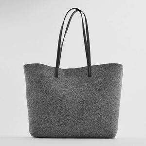 Sac cabas pour femme, design personnalisé, nouveau modèle hiver 2022, en feutre recyclé naturel, sac à main pour femme, sac tote - Product Image 2