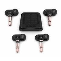Système de surveillance de la pression des pneus solaire TPMS avec écran couleur et 4 capteurs internes pour voiture, SUV et fourgonnette
