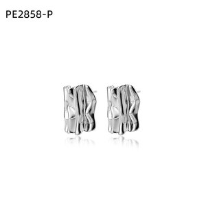 Amy Amy Fashion <b>Stud</b> Earrings <b>Silver</b> Plated Geometric Design For Women Trendy Jewelry Gift - Product Image 1
