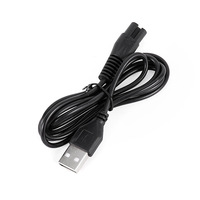 Câble d'alimentation USB à 8 broches, 1 m, fil de cuivre pur, adapté aux rasoirs électriques, tondeuses à cheveux, coupe-cheveux, câble de charge USB pour rasoir