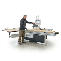 Scie à panneaux électronique avec guide de coupe servo-assisté, écran tactile numérique, scie à table coulissante pour le travail du bois
