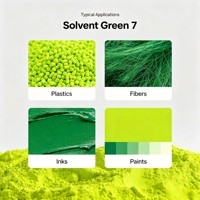 Colorant fluorescent vert 7 hautement soluble dans l'eau pour encre, détergent et liquide de refroidissement