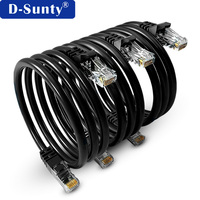 Cable de Red para Exteriores de 1m/5m/30m/100m, Alta Velocidad 1Gbps, 26AWG, Cobre Desnudo, ROHS, Cat6 UTP/FTP/SFTP, Cable de Internet RJ45 para PC