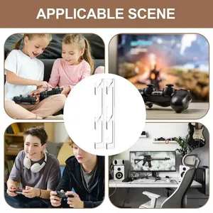 Support de rangement universel pour manette de jeu Support mural pour écouteurs Support transparent pour <span class=keywords><strong>ps5</strong></span> SLIM/PS4 Accessoires - Product Image 4