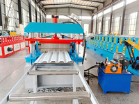 Mesin Pembentuk Gulungan Panel Lembaran Pelapis Dinding Baja Berwarna Quad Wall Metal