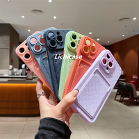 Lichicase Haute Qualité Tissé Motif Bonbons Couleur Silicone Téléphone Cas pour Itel A70 A70S A50 Zeno10 Couverture Arrière avec Fente Pour Carte