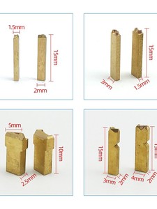 Aiguilles 2x4x15mm 2x3x15mm pour le codage de date/lot; Accessoires pour machine de codage à ruban HP241 en cuivre, origine Chine - Product Image 4