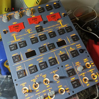 Station de commande de simulateur de vol en aluminium pour jeu virtuel Airbus A320, console de commande rétroéclairée à mouvement complet pour simulateur de course