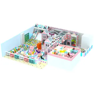 Roze Aangepaste Indoor Speeltuin Voor Kinderen Hot Sale Hoge Kwaliteit Nieuwe Design Kids Indoor Speeltuin