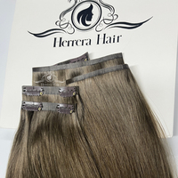 Extensions de cheveux humains naturels de qualité supérieure, extensions de cheveux russes vierges Remy à clips, extensions de cheveux humains à clips