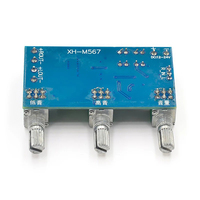 Papan Amplifier daya Audio 80W * 2 saluran ganda XH-M567 modul elektronik Stereo Digital daya tinggi dan kit