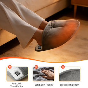 Coussin chauffant pour les pieds, chauffage électrique, 3 vitesses, polaire doux, pour le bureau, les jeux, le confort hivernal, utilisation à domicile ou au bureau - Product Image 4