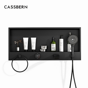 Système de douche encastré mural intégré pour <span class=keywords><strong>baignoire</strong></span>, avec douchette et bec de <span class=keywords><strong>baignoire</strong></span> en acier inoxydable de haute qualité, mitigeur dissimulé - Product Image 3