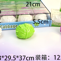 Jouet Squishy en forme de chou TPR, bloc de construction, jouet anti-stress souple à presser, idéal pour les cadeaux