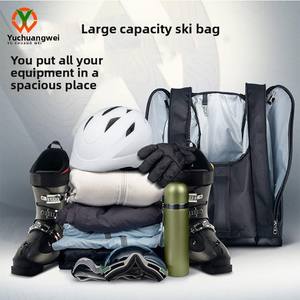 Mochila personalizada <span class=keywords><strong>de</strong></span> gran capacidad para almacenamiento <span class=keywords><strong>de</strong></span> zapatos <span class=keywords><strong>de</strong></span> esquí al aire libre, gran oferta, bolsas <span class=keywords><strong>de</strong></span> esquí transfronterizas para viajes <span class=keywords><strong>de</strong></span> ocio, <span class=keywords><strong>fijaciones</strong></span> y correas - Product Image 5