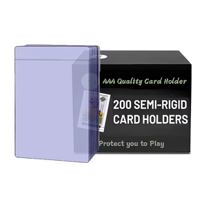 カスタム ロゴ 入り 透明 クリア PVC ゲーミング トレーディング カード プロテクター ホルダー トップローダー セミハード スポーツ カード スリーブ セーバー - Product Image 6
